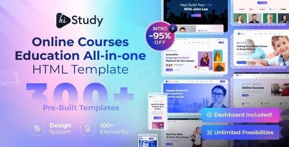 HiStudy Online Courses & Education Template Nulled Free Download