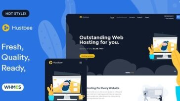Hustbee Hosting HTML & WHMCS Template Free Download