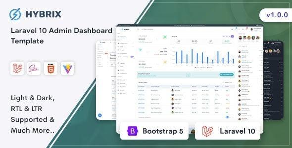 Hybrix Admin & Dashboard Template Nulled Free Download