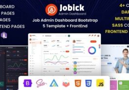 Jobick Job Admin Dashboard Bootstrap 5 Template + FrontEnd Nulled Free Download