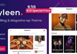 Kayleen Blog & Magazine WordPress Theme Nulled Free Download