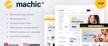 Machic Electronics Store WooCommerce Theme Nulled Free Download