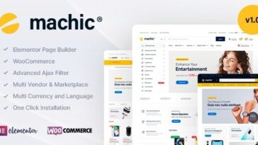 Machic Electronics Store WooCommerce Theme Nulled Free Download