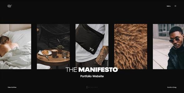 Manifesto Creative Portfolio Template Nulled Free Download