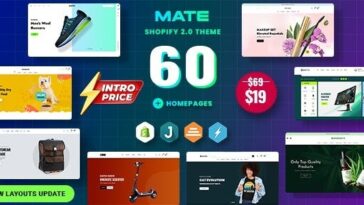 Mate Multipurpose Shopify 2.0 Theme Nulled Free Download