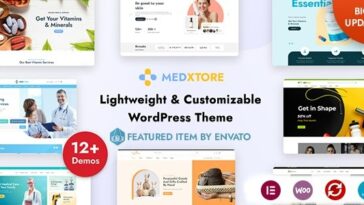 MedXtore Pharmacy, Medical & Beauty Elementor WooCommerce Theme Nulled Free Download