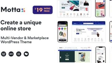 Motta Multi-Vendor and Marketplace WordPress Theme Nulled Free Download
