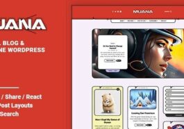 Muana Blog & Magazine WordPress Theme Nulled Free Download