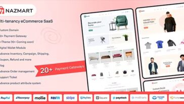 Nazmart Multi-Tenancy eCommerce Platform (SAAS) Nulled Free Download