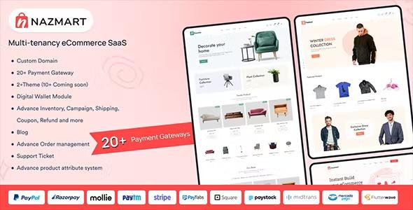 Nazmart Multi-Tenancy eCommerce Platform (SAAS) Nulled Free Download