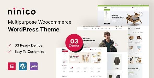 Ninico Minimal WooCommerce WordPress Theme Nulled Free Download