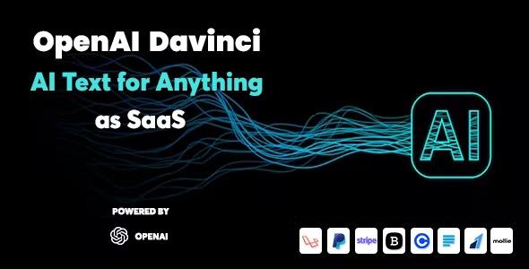 OpenAI Davinci AI Writing Assistant and Content Creator as SaaS Nulled Free Download