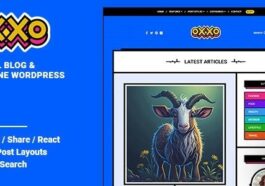 Oxxo Blog & Magazine WordPress Theme Nulled Free Download