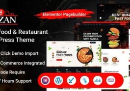 Pizzan Fast Food and Restaurant WordPress Theme Nulled Free Download