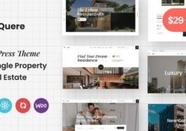 Quere Nulled Real Estate & Apartments WordPress Theme [NFIX] Free Download