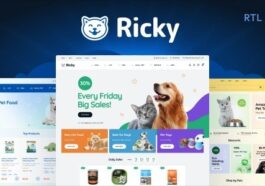 Ricky Pet Shop & Care WooCoomerce Theme Nulled Free Download