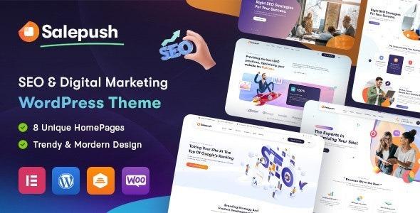 Salepush SEO & Digital Marketing WordPress Theme Nulled Free Download