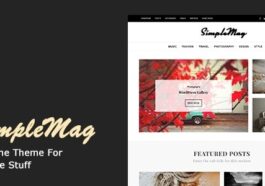 SimpleMag Magazine theme for creative stuff Nulled Free Download