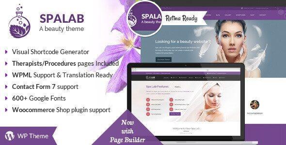 Spa Lab Beauty WordPress Theme Nulled Free Download