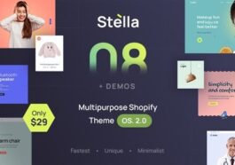 Stella Multipurpose Shopify Theme OS 2.0 – RTL Support Nulled Free Download