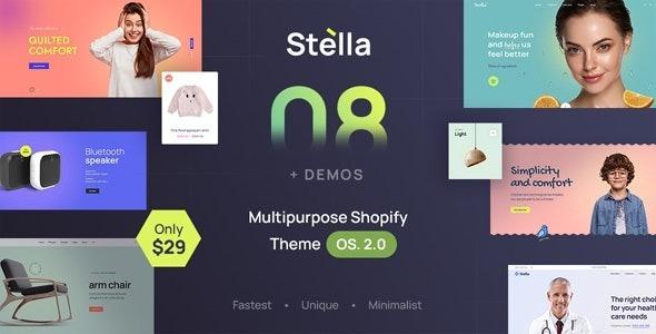 Stella Multipurpose Shopify Theme OS 2.0 – RTL Support Nulled Free Download