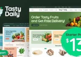 Tasty Daily Grocery Store & Food WooCommerce Theme Nulled Free Download