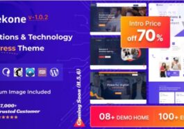 Tekone IT Solutions & Technology WordPress Theme Nulled Free Download