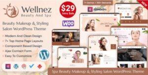 Wellnez Beauty Spa Wellness Salon WordPress Theme Nulled Free Download