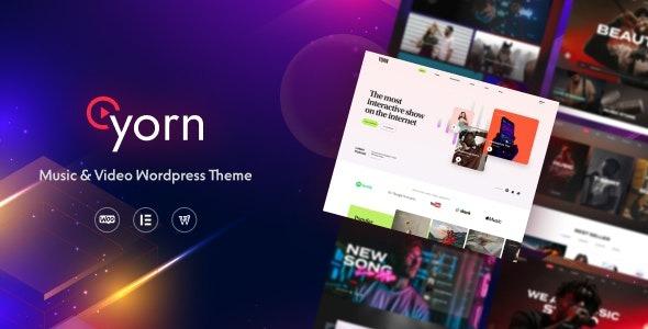 Yorn Music & Video WordPress Theme Nulled Free Download