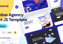 Abstrak React Agency and React Portfolio Nulled Free Download