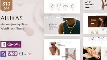 Alukas Modern Jewelry Store WordPress Theme Nulled Free Download