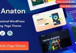 Anaton SaaS Landing Page WordPress Theme Nulled Free Download