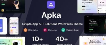 Apka App Landing Page WordPress Theme Nulled Free Download