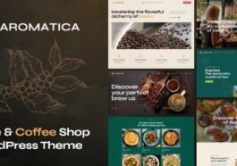 Aromatica Cafe & Coffee Shop WordPress Theme Nulled Free Download