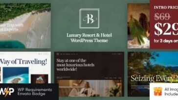 Belicia Luxury Resort & Hotel WordPress Theme Nulled Free Download