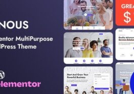 Benous Elementor MultiPurpose WordPress Theme Nulled Free Download