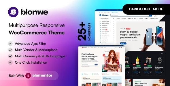 Blonwe Multipurpose WooCommerce Theme Nulled Free Download