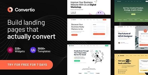 Convertio Conversion Optimized Landing Page Theme Nulled Free Download