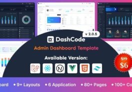 DashCode Admin Dashboard Template Nulled Free Download