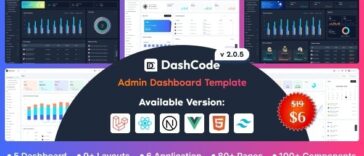 DashCode Admin Dashboard Template Nulled Free Download