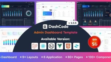 DashCode Admin Dashboard Template Nulled Free Download