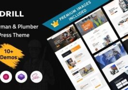 Drill Handyman & Plumber Services WordPress Theme Nulled Free Download