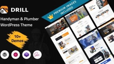 Drill Handyman & Plumber Services WordPress Theme Nulled Free Download