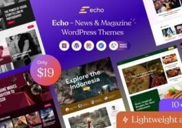 Echoo News Magazine WordPress Theme Nulled Free Download