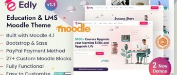 Edly Moodle LMS Education Theme Nulled Free Download
