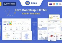 Enzo Bootstrap 5, React & Asp.Net Admin Dashboard Template Nulled Free Download