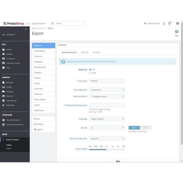 Export + Import + Update of Products Catalog PrestaShop Nulled Free Download