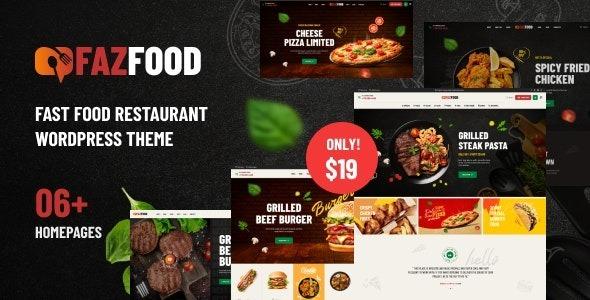 Fazfood Fast Food Restaurant WordPress Theme Nulled Free Download
