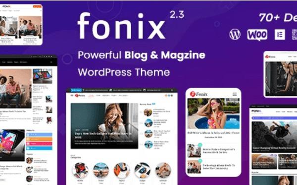 Fonix Newspaper & Magazine WordPress Theme Nulled Free Download 
