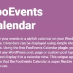 FooEvents Calendar Nulled Free Download
